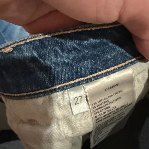 L'AGENCE Mira Ultra Highrise Micro Bootcut Crop Jean - Picture 8 of 8